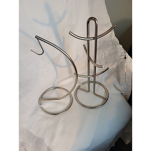 Matching Mug Rack And Banana Stand Heavy Stainless 15" And 13" Tall - Picture 4 of 6